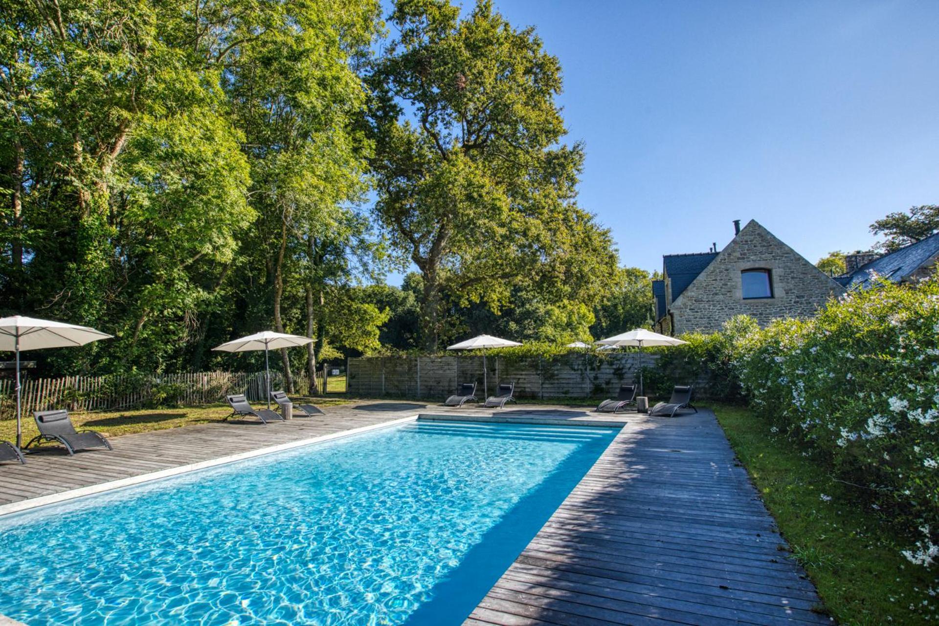 Les Gites Du Plec - Piscine Locoal-Mendon Exteriör bild